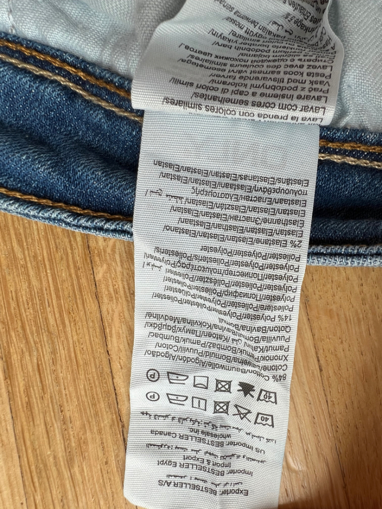 Only CORAL LOW SK BIG HOLES JEANS CRE2394