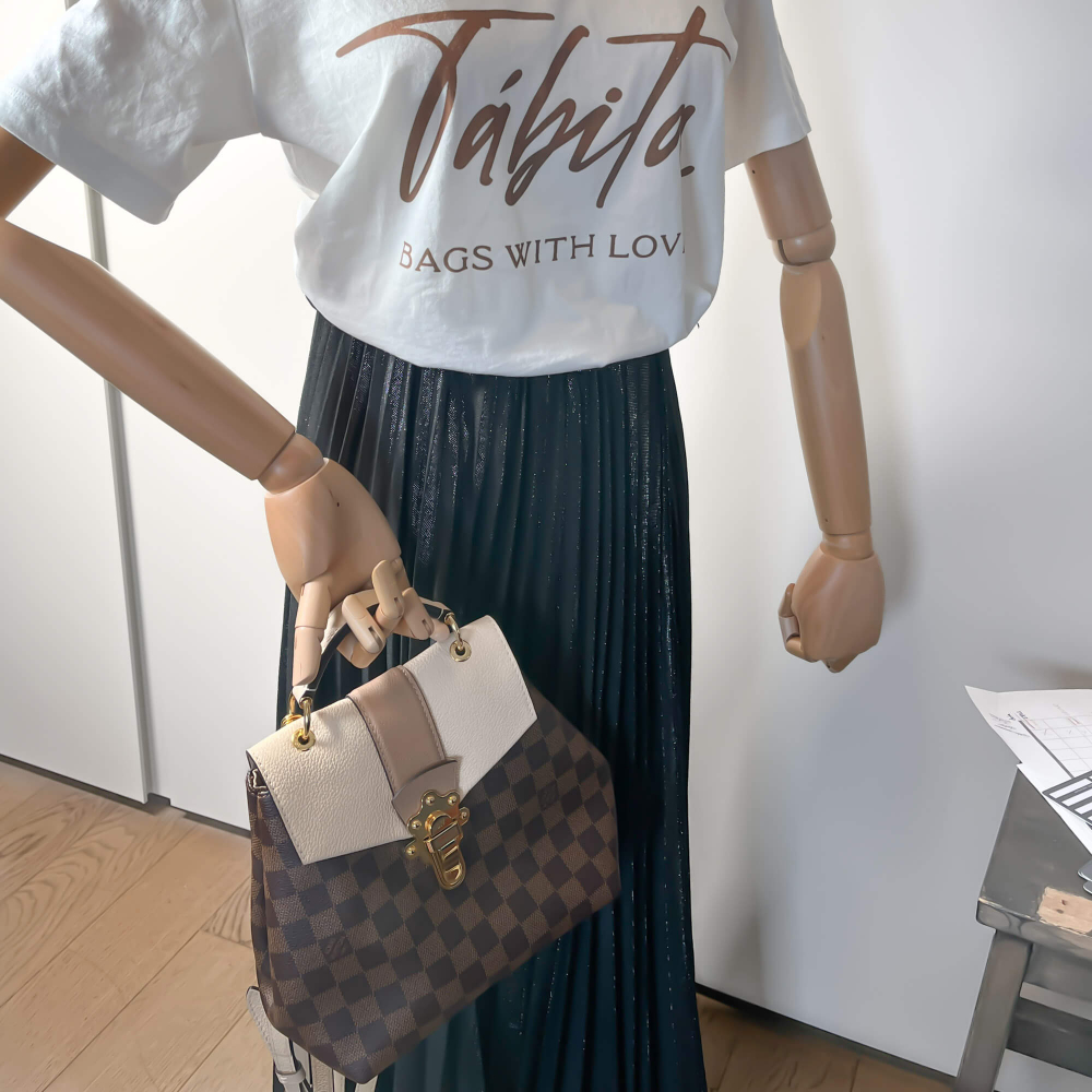 Louis Vuitton Clapton Damiere Ebene Rose Ballerine Backpack