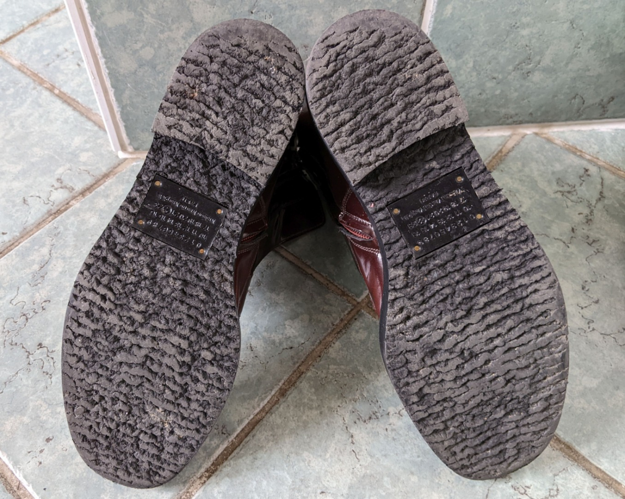 Maison Martin Margiela Smooth mahogany leather boots 40-40.5