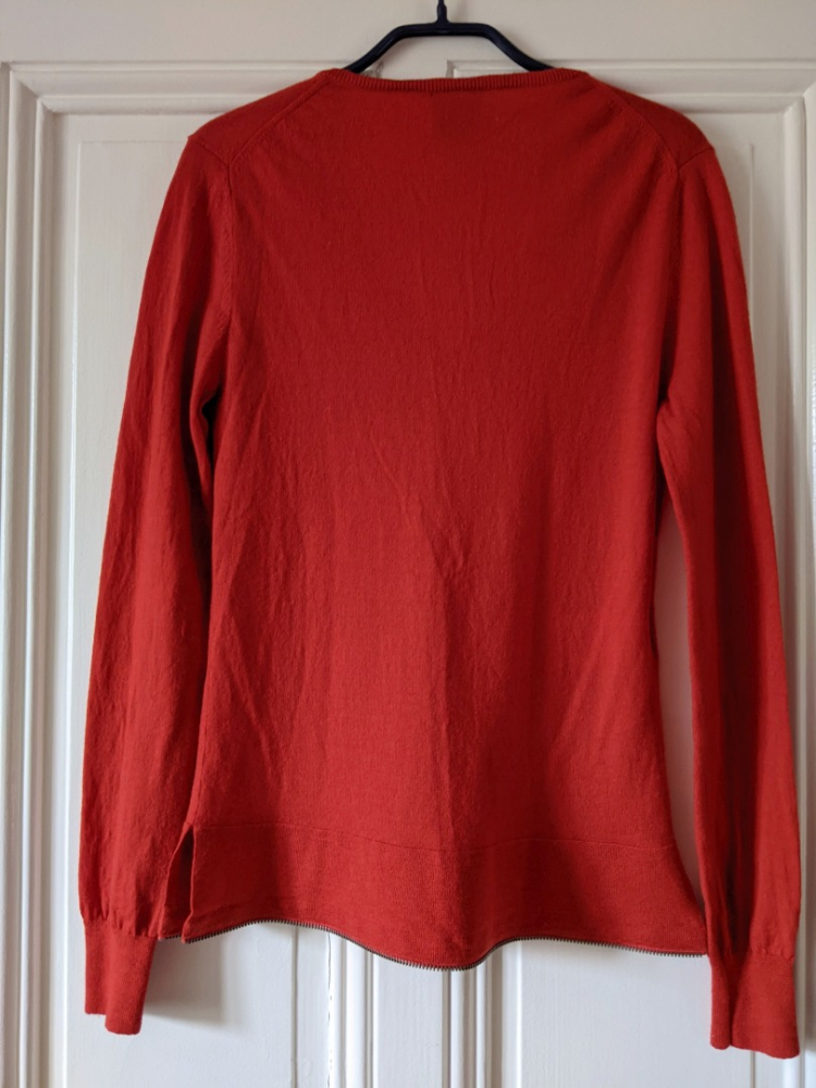 Alexander McQueen Leichter roter Wollpullover