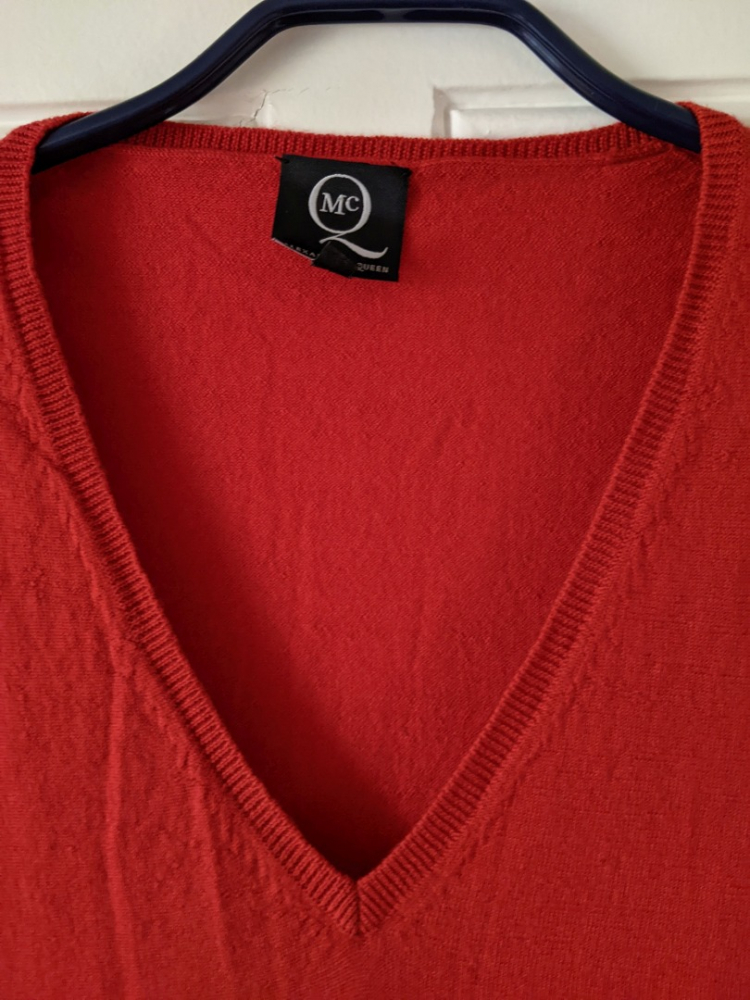 Alexander McQueen Leichter roter Wollpullover