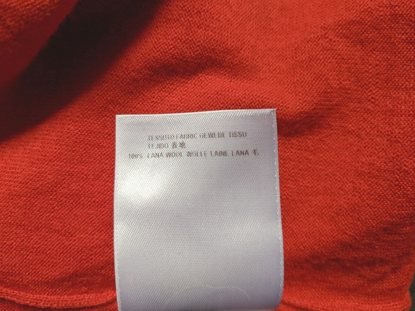 Alexander McQueen Leichter roter Wollpullover