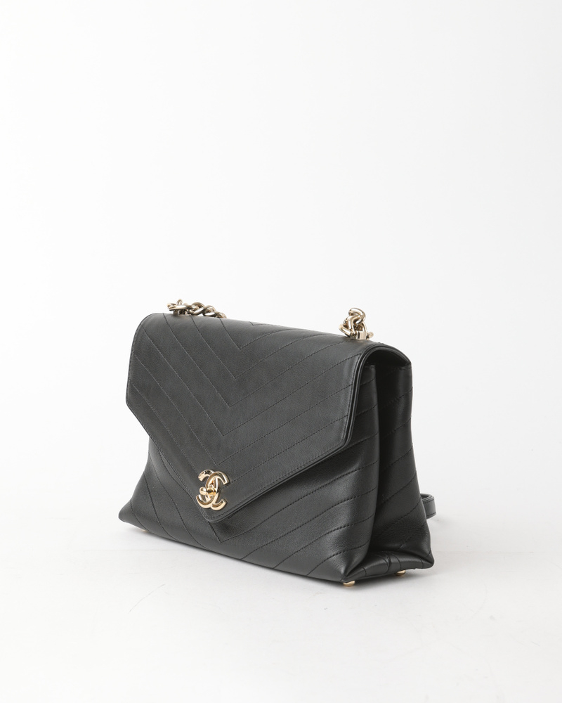 Chanel Chevron Single Flap Bag