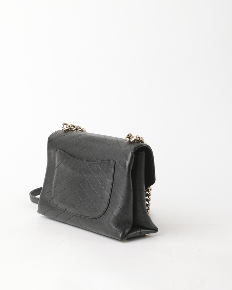 Chanel Chevron Single Flap Bag