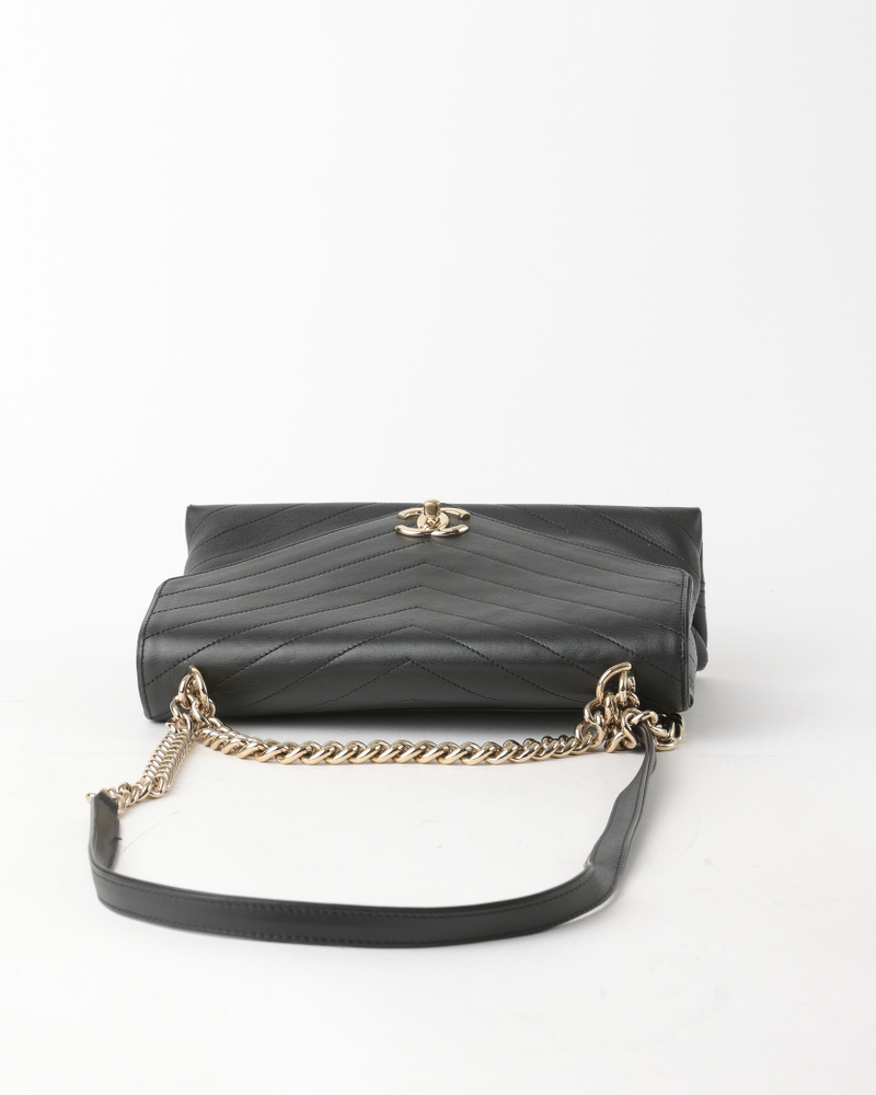 Chanel Chevron Single Flap Bag