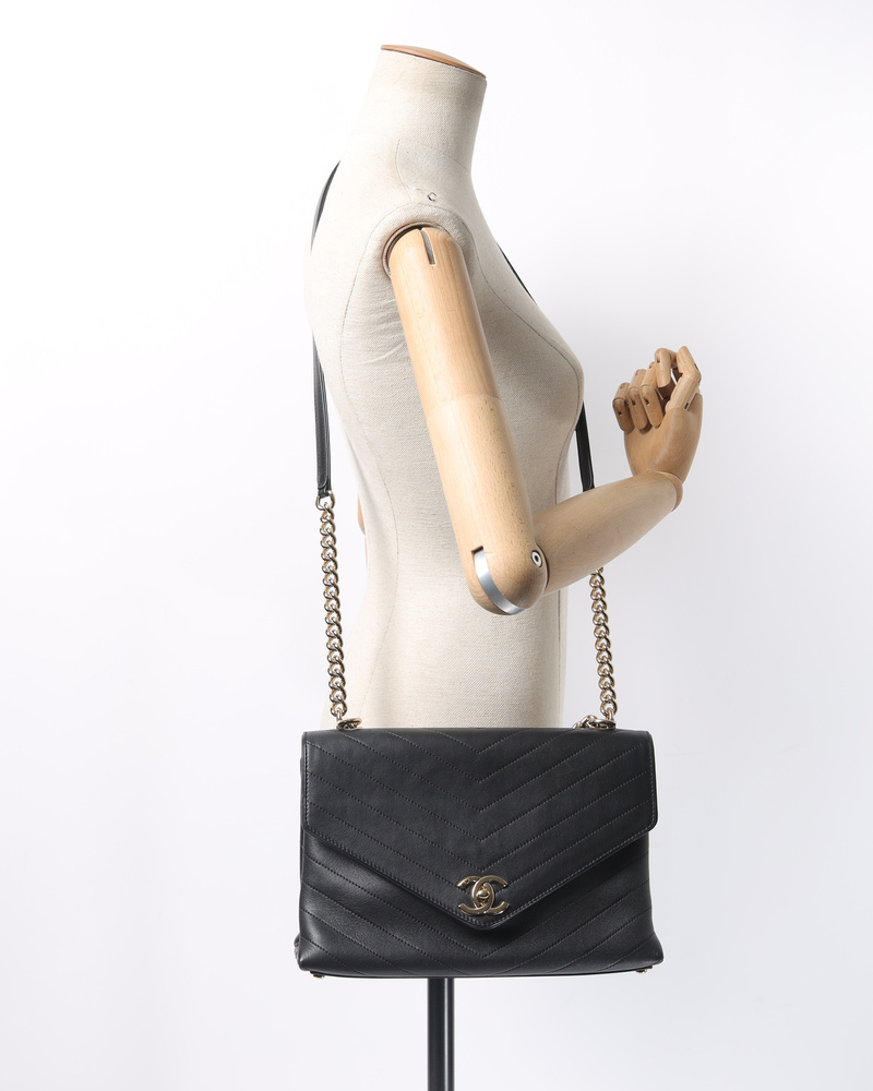 Chanel Chevron Single Flap Bag