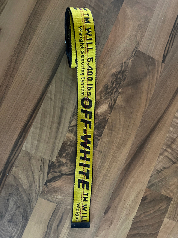 Off-White ceinture blanc cassé