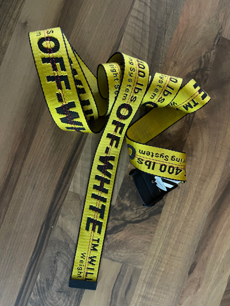 Off-White ceinture blanc cassé