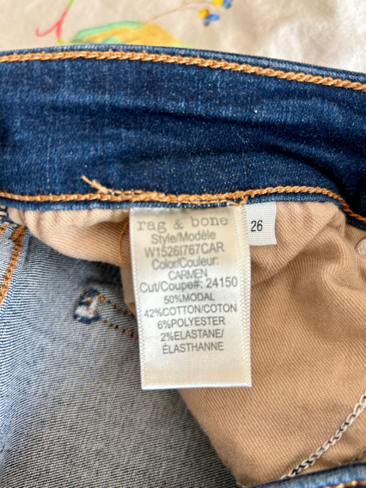 Rag & Bone Cate Slim Jeans - Mid Rise Ankle