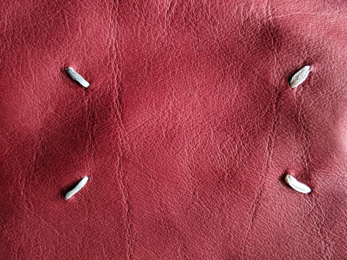 Maison Martin Margiela Grand sac en cuir rouge foncé