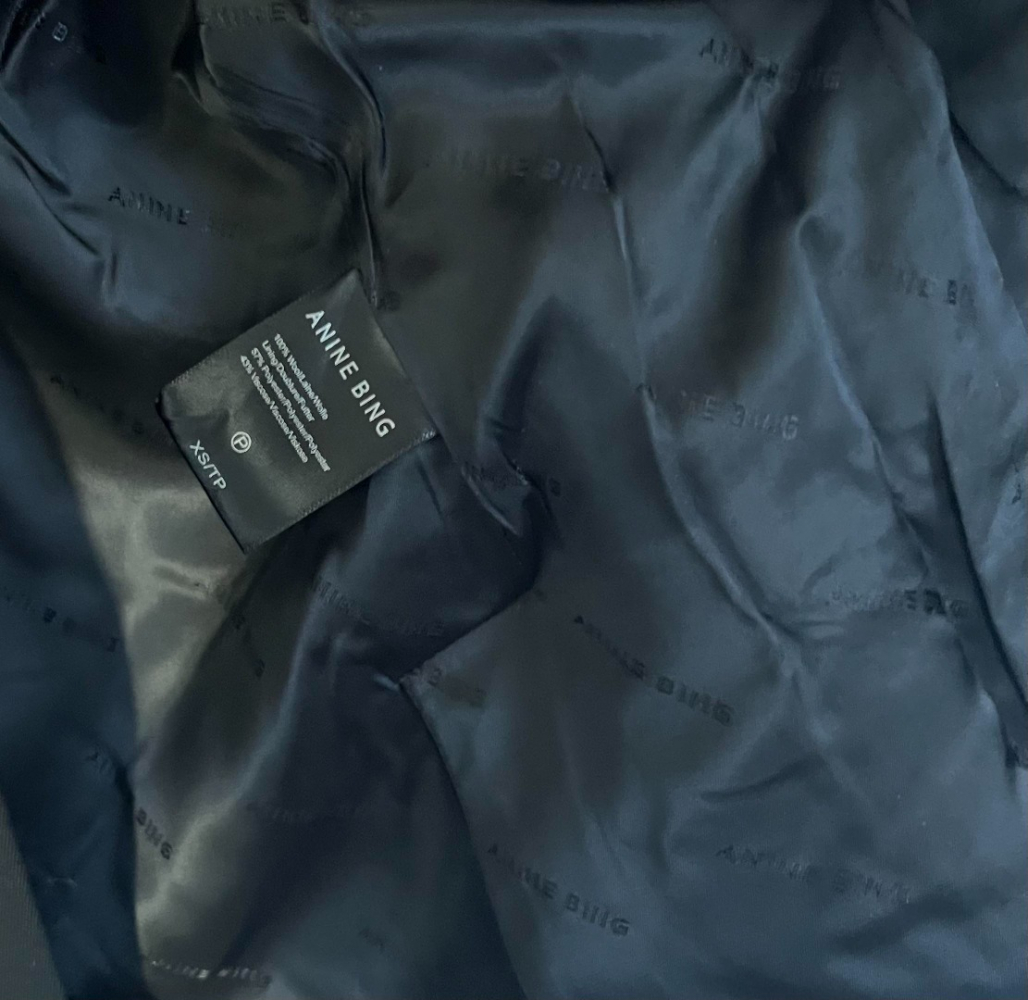 Anine Bing NEW menswear-inspired blazer