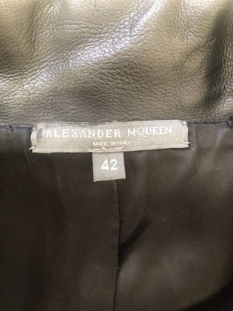 Alexander McQueen Veste en cuir