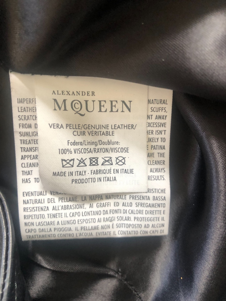 Alexander McQueen Veste en cuir