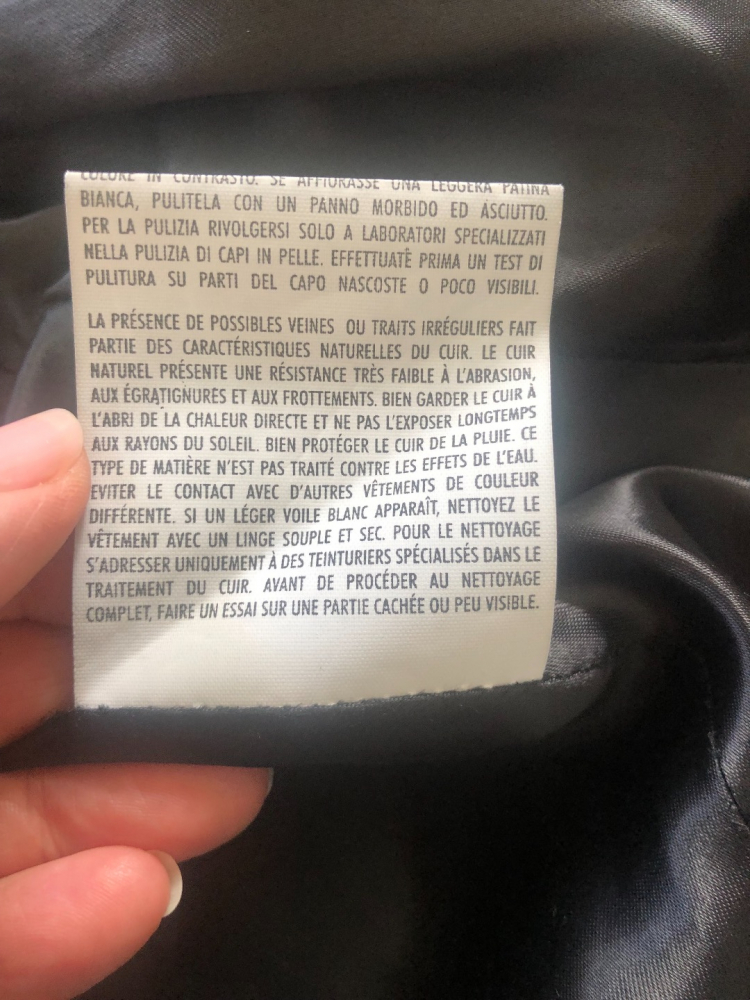 Alexander McQueen Veste en cuir