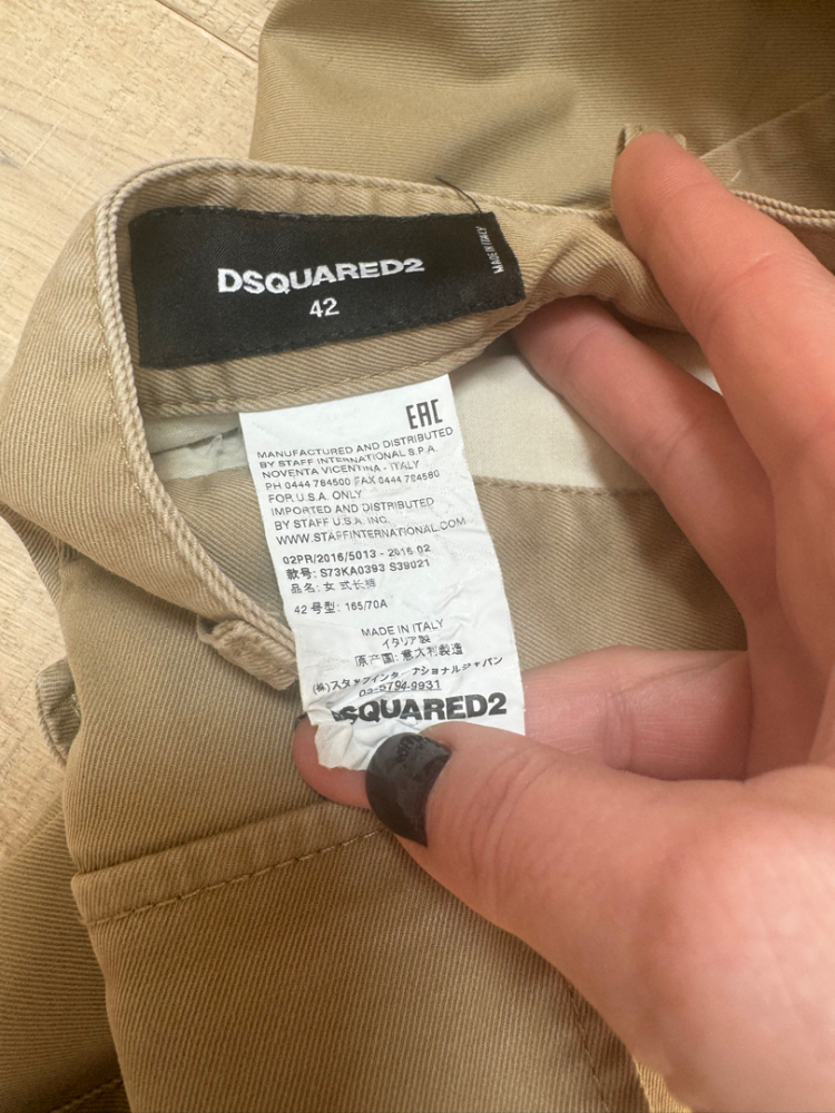 Dsquared2 3/4 lange Cargohose