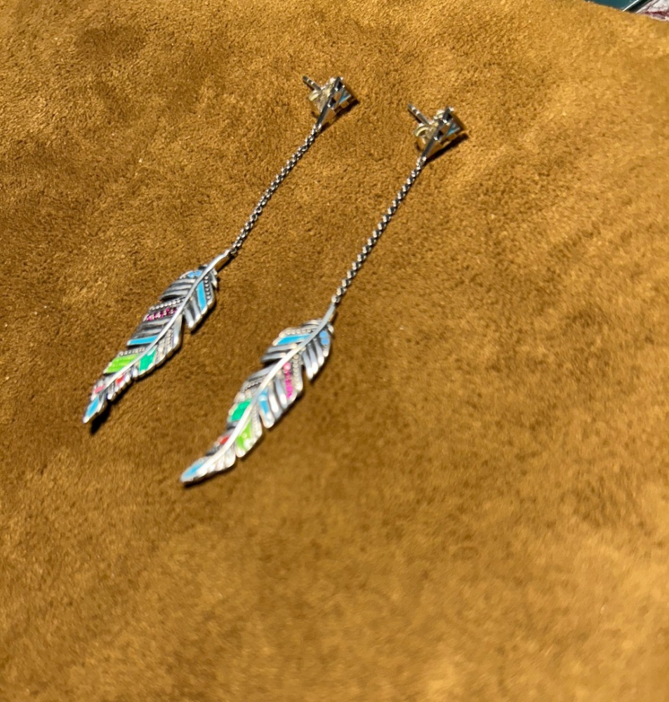 Thomas Sabo Boucles d'oreilles plumes en argent sterling