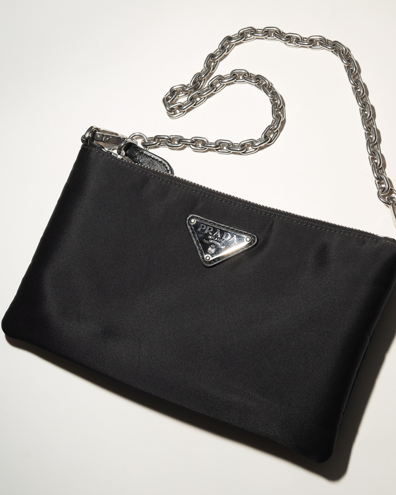 Prada Tessuto Chain Double Bag