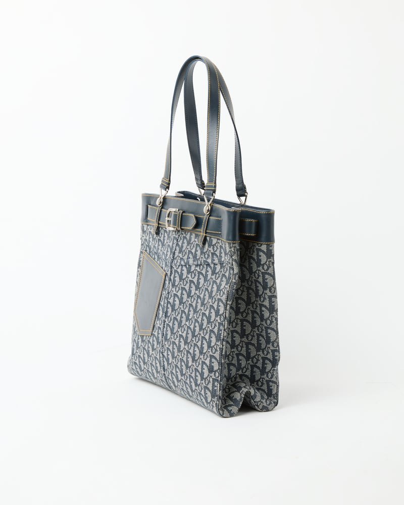 Christian Dior Diorissimo Denim Pocket Tote Bag