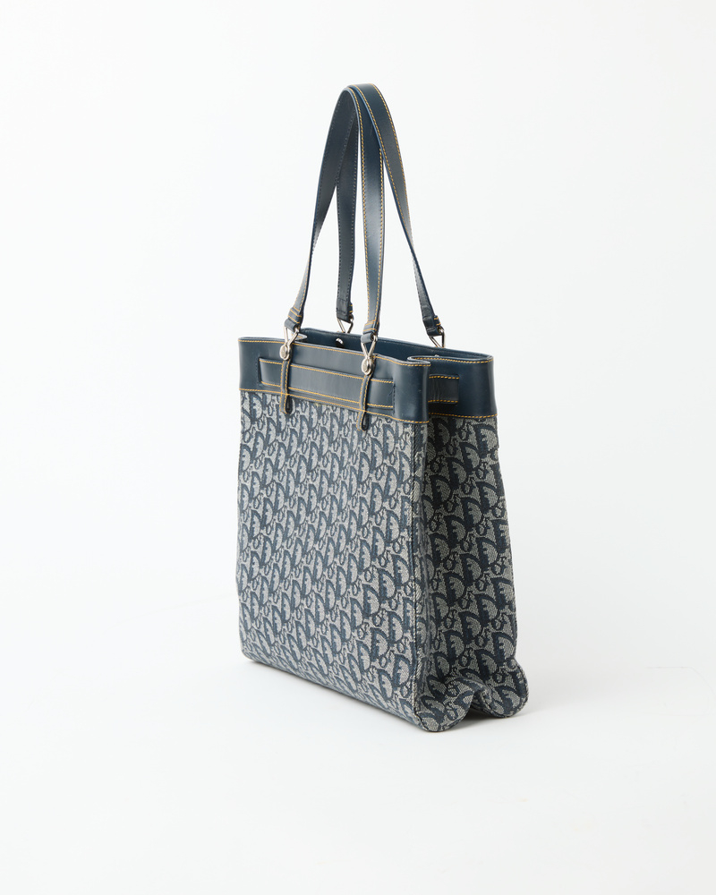 Christian Dior Diorissimo Denim Pocket Tote Bag