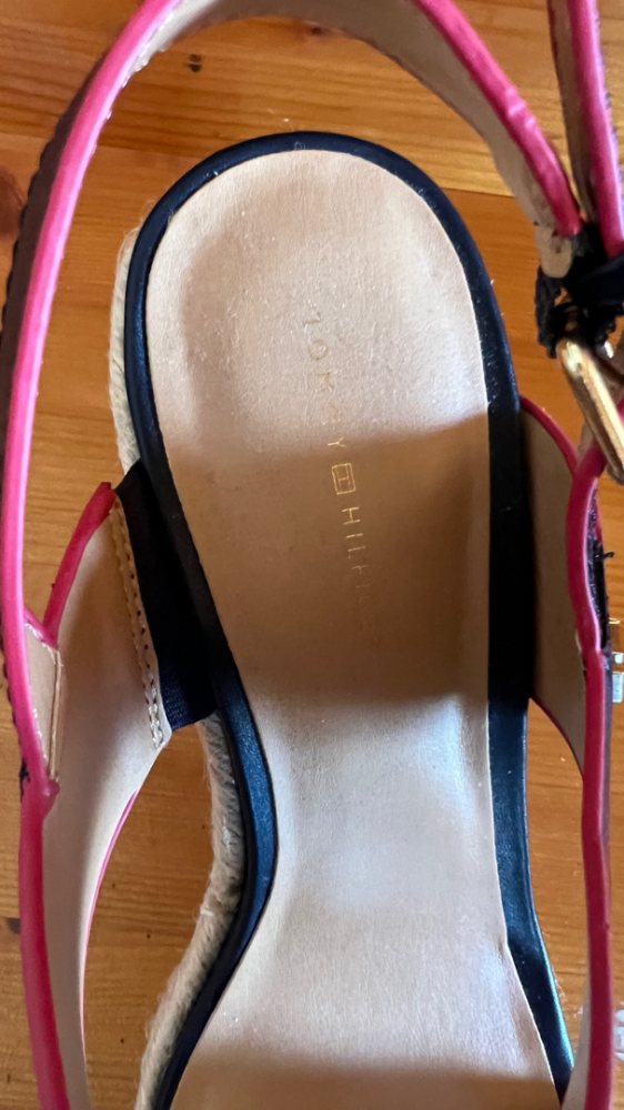 Tommy Hilfiger Sandales compensées espadrilles T10 US