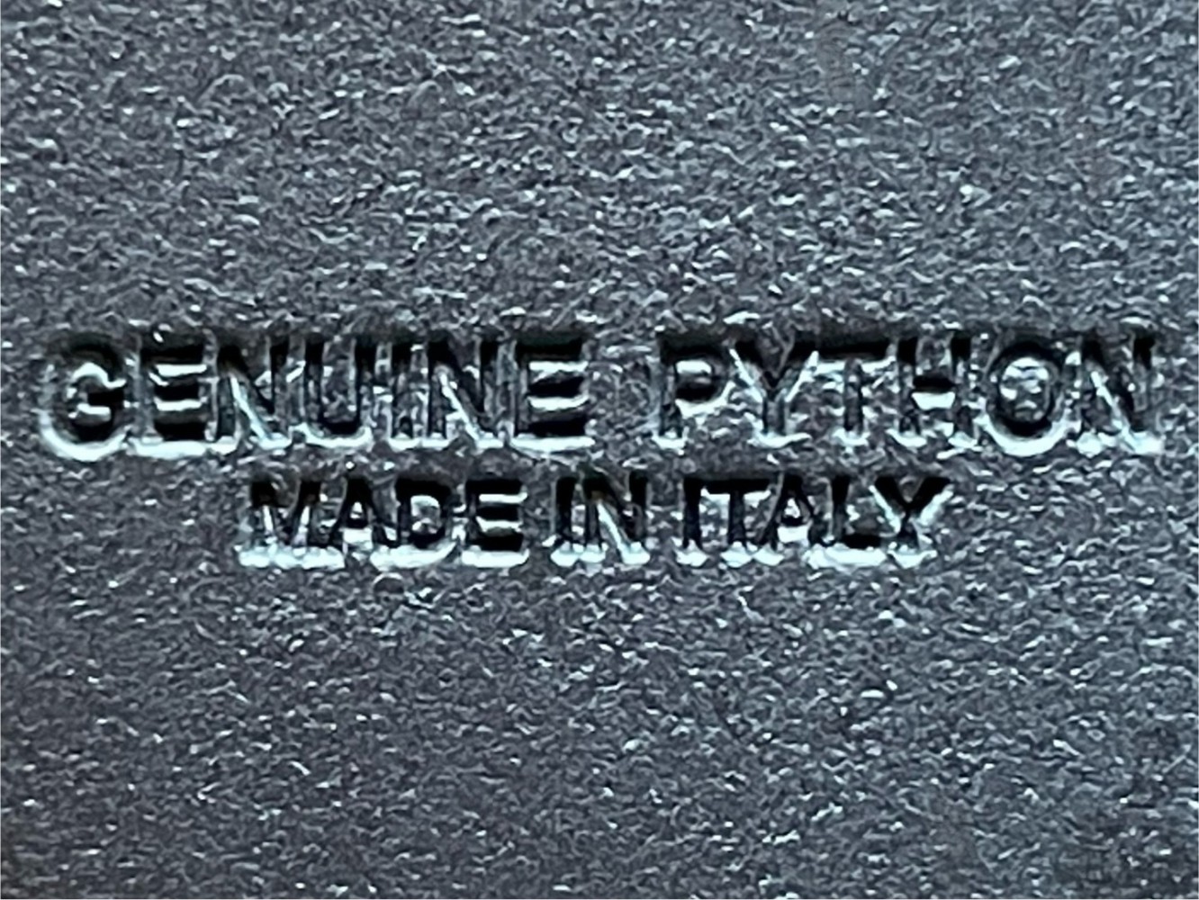 de nicola Gorgeous grey-blue genuine python belt