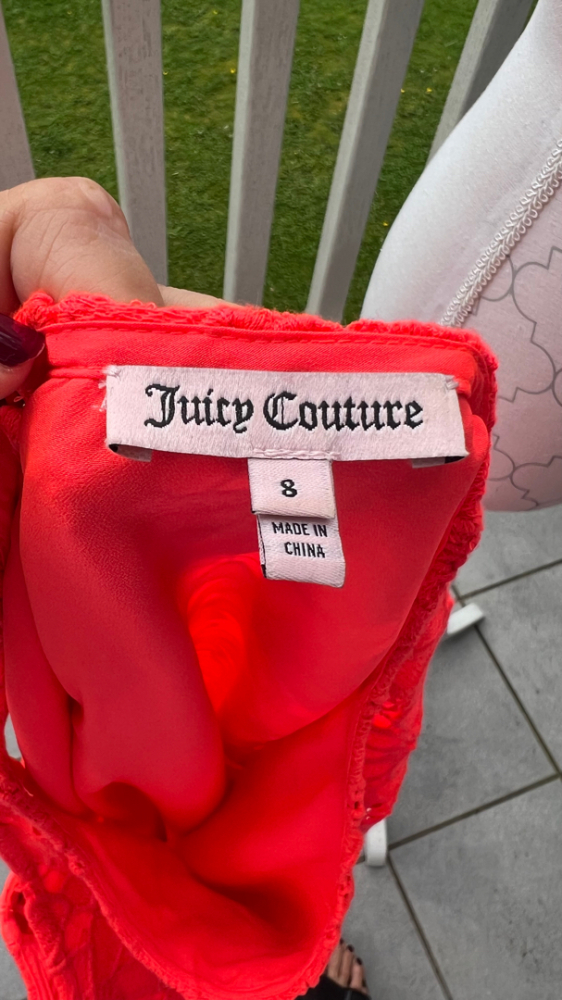 Juicy Couture Little orange lace summer dress
