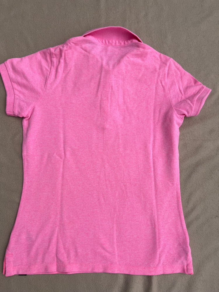 Superdry Fluorescent pink polo shirt L