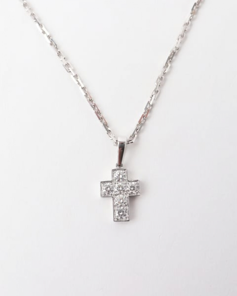 Cartier Cross Diamond Necklace