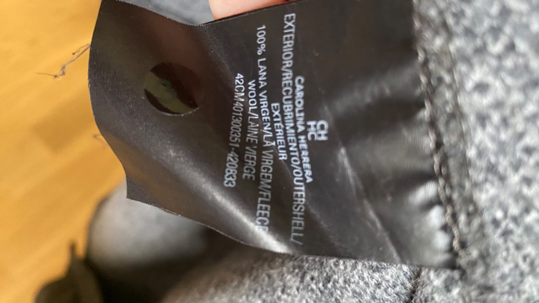 Carolina Herrera Manteau ouvert gris