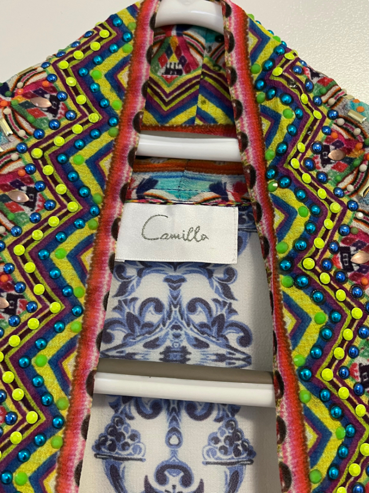 Camilla Embellished Silk Cover-Up