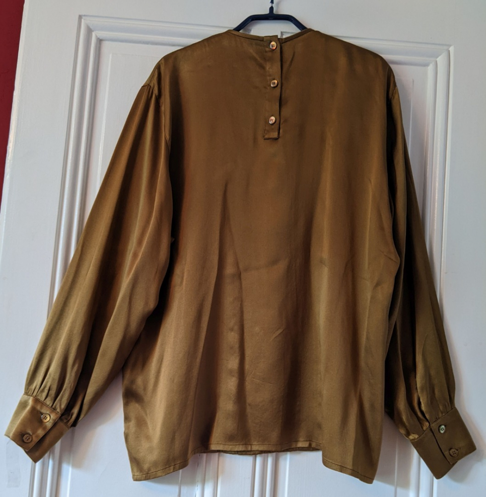 Escada Blouse in mordoré silk 42