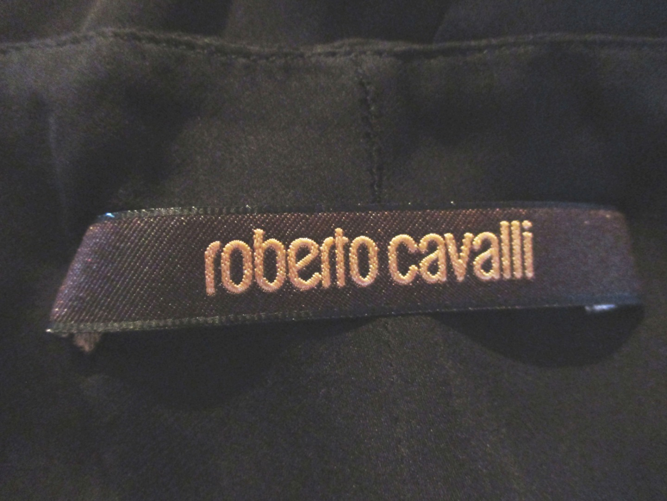 Roberto Cavalli Dress ailes de papillon 100% silk M