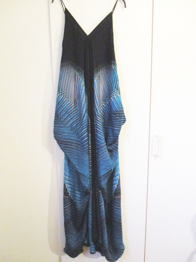 Roberto Cavalli Dress ailes de papillon 100% silk M