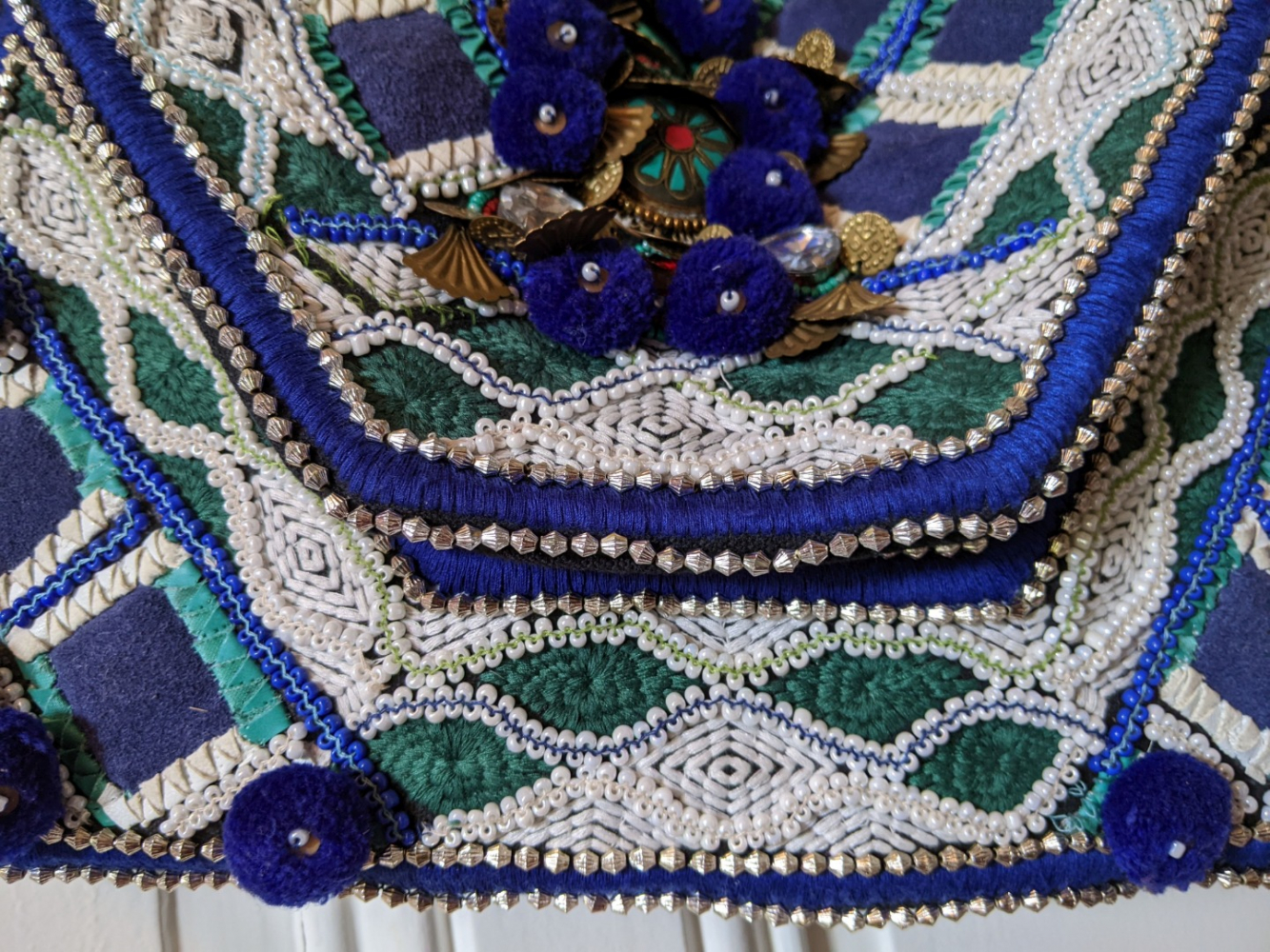 Antik Batik Eine große Tasche oder Clutch für Sommerfeste!