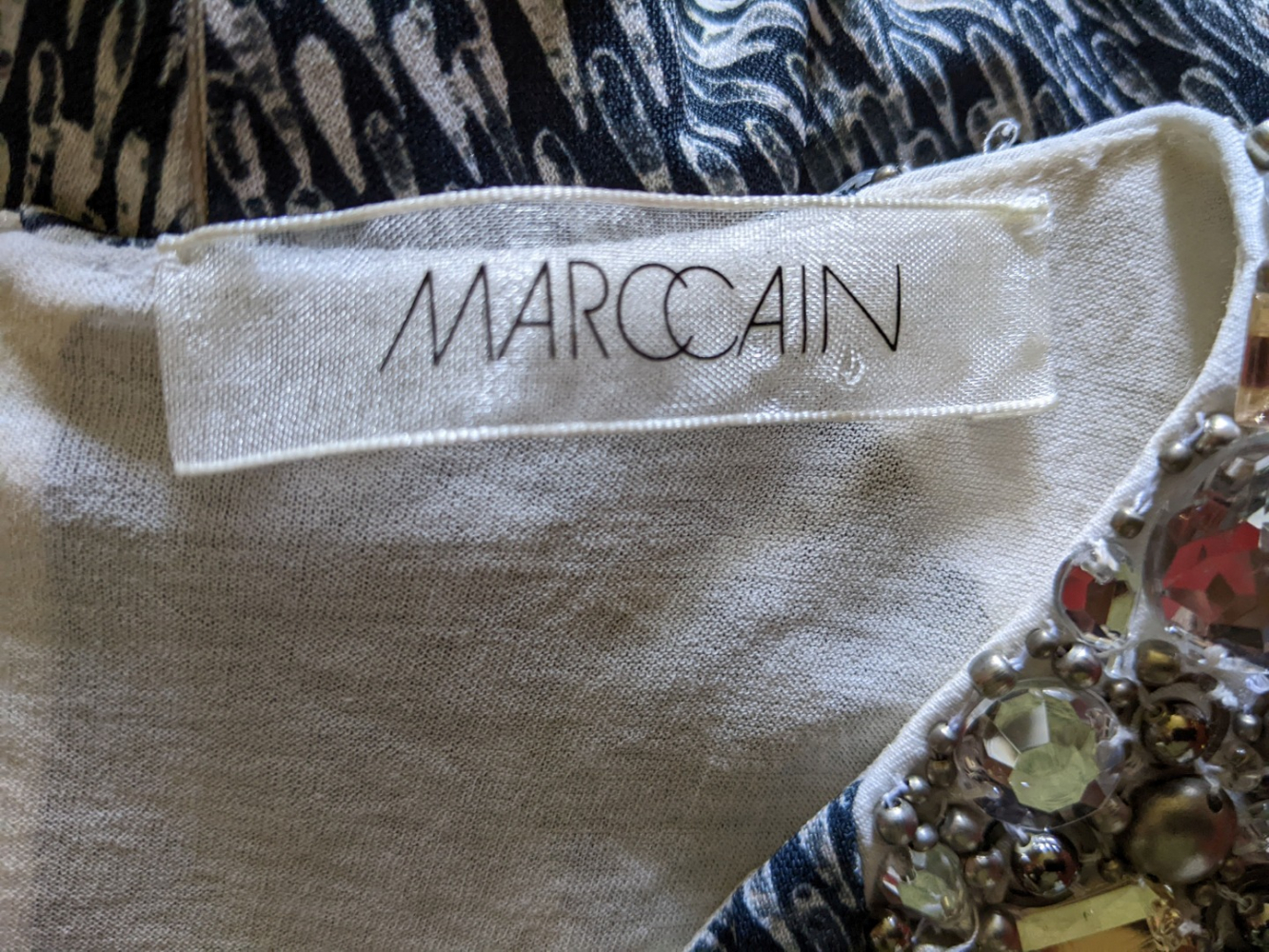 Marc Cain Robe « serpent » avec strass 36-38