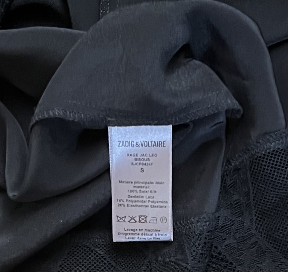 Zadig & Voltaire Long dress in jacquard silk.