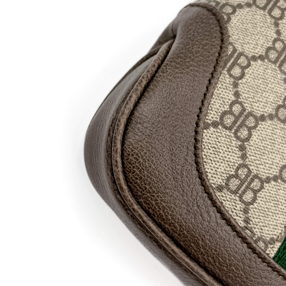 Gucci Jackie 1961 Mini X Balenciaga Canvas Hobo Bag GG Supreme