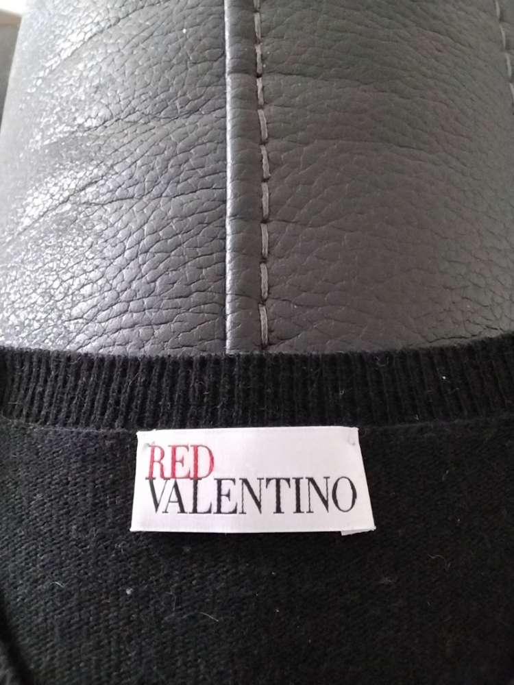 Red Valentino Garavani Point d'esprit Tüll-Rock Strickkleid