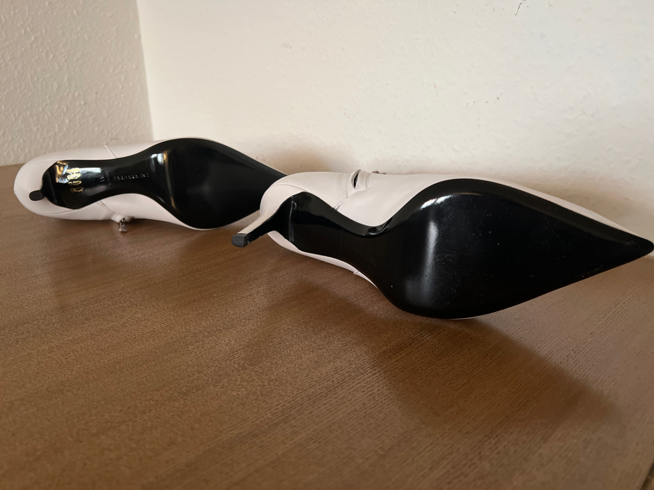 Barbara Bui White leather ankle boot