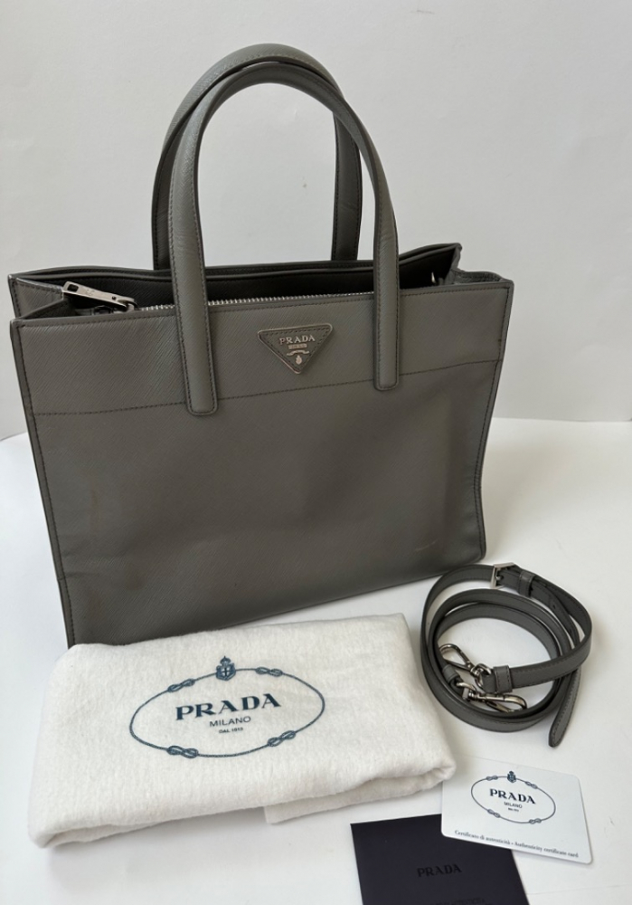 Prada Triple Pocket Tote Bag