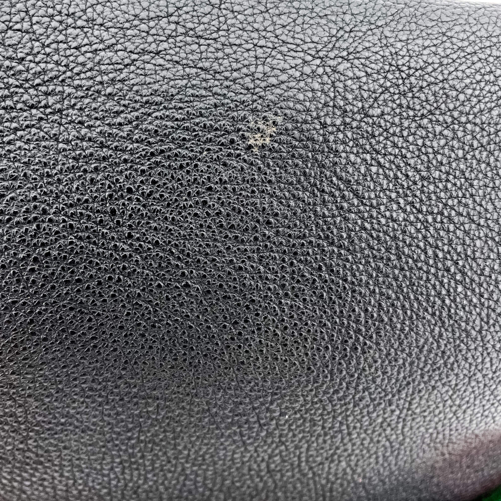 Gucci Grained Leather Print Belt Bag Black