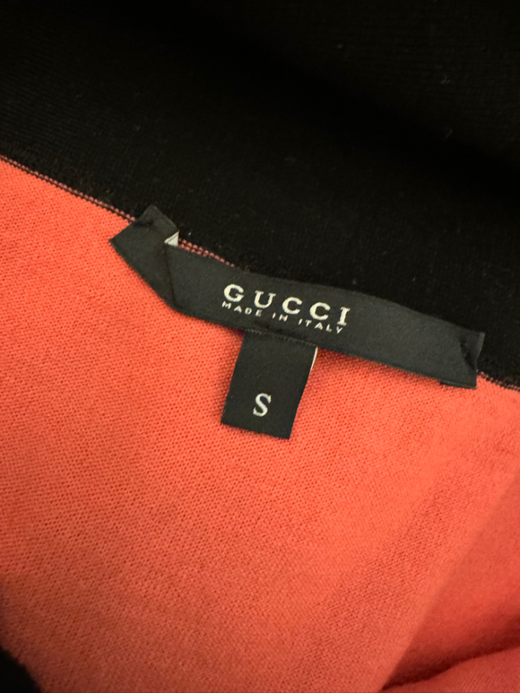 Gucci Pull manches courtes en soie rose