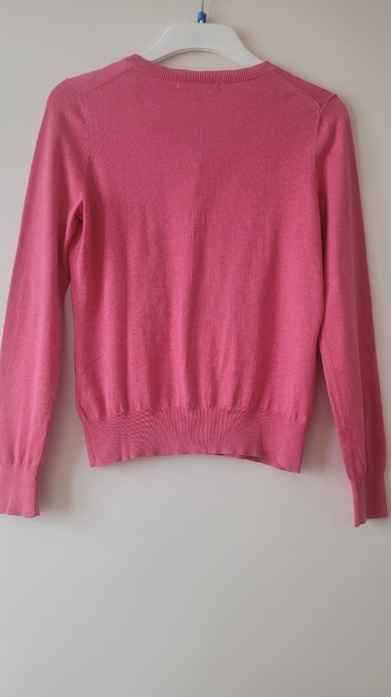 Banana Republic Joli Cardigan/ Gilet  d’été en coton, boutonné devant, belle couleur corail