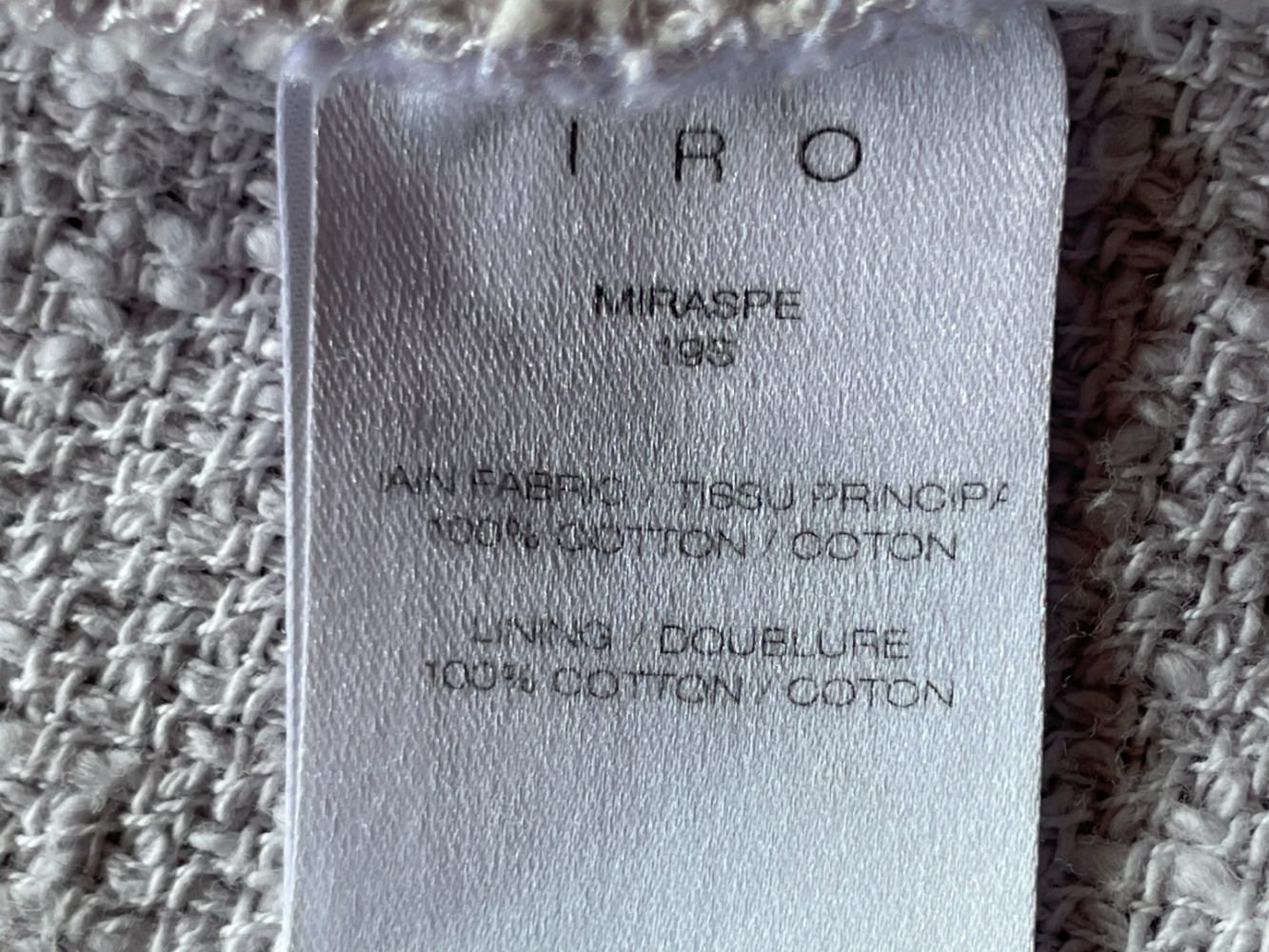 Iro Miraspe Tweed-Jacke