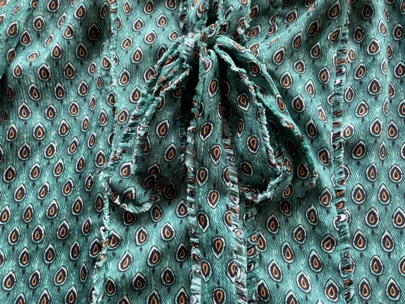 Alexis Monika peacock-print mini dress