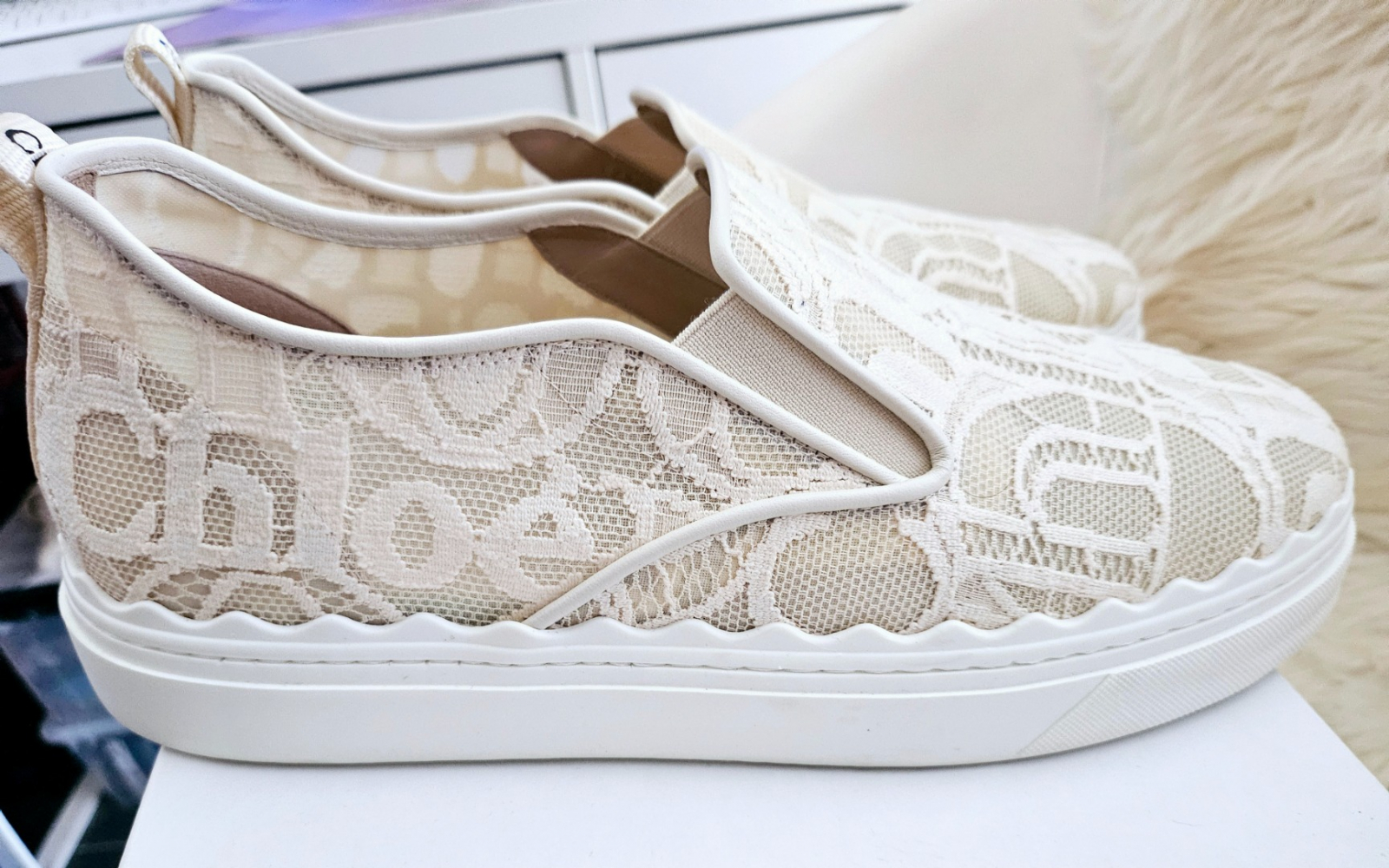 Chloé Slip-on sneakers with lace Lauren