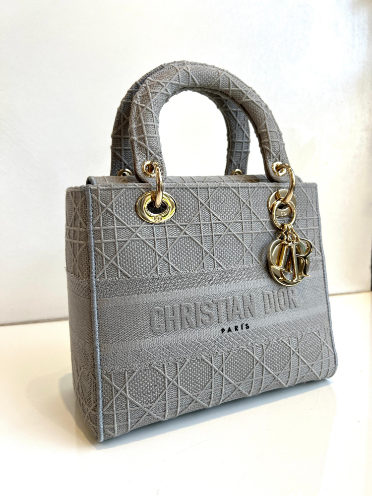 Christian Dior Lady Dior Medium Cannage Grey