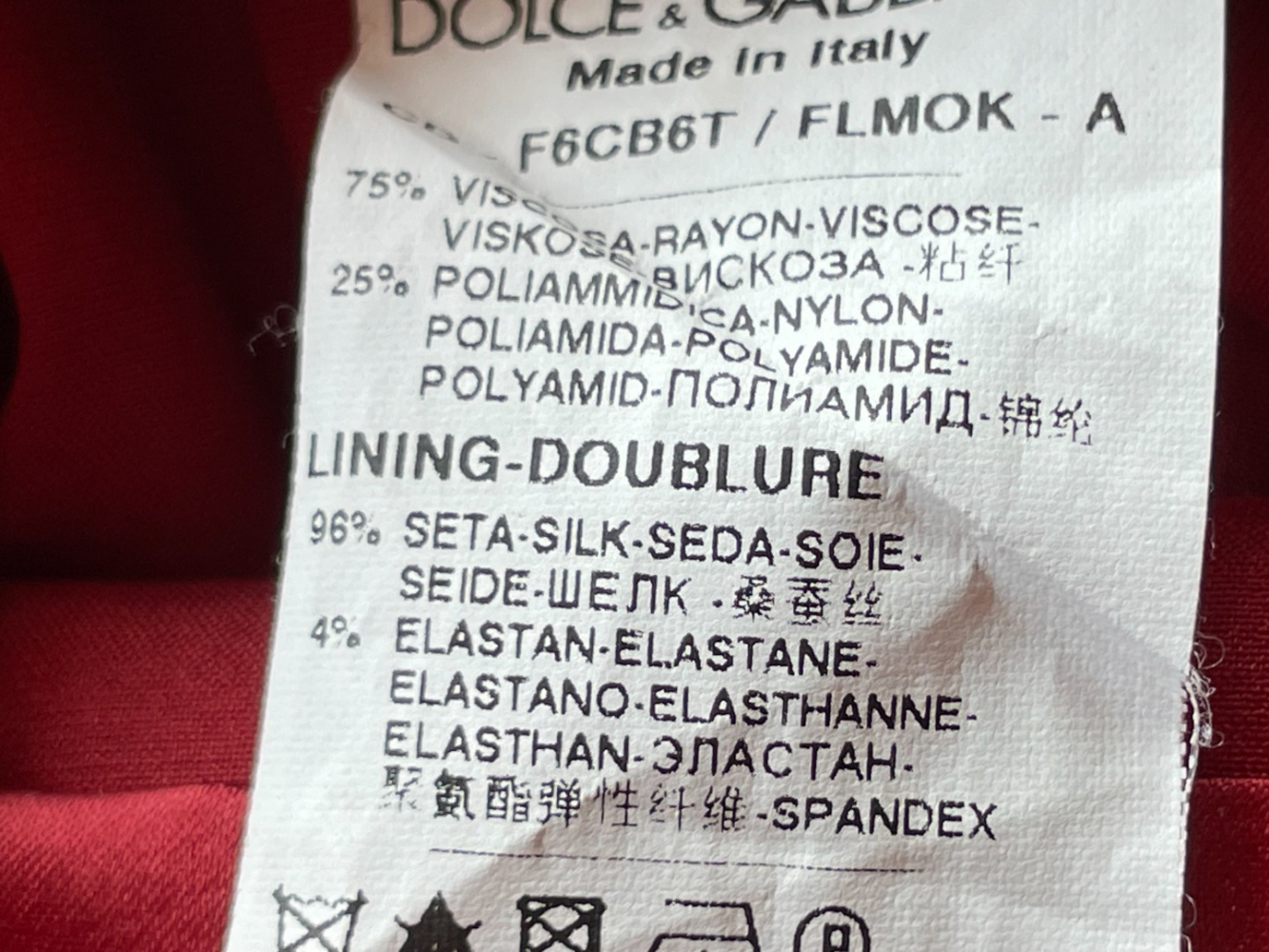 Dolce&Gabbana Tiefroter Spitzenmini!