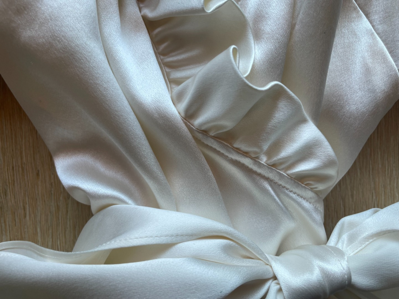 Lafayette 148 Chemisier vintage en soie à volants