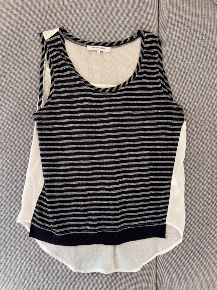 Gerard Darel Top aus Leinen und Baumwolle